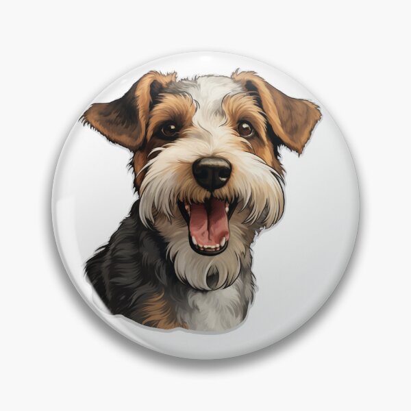 Item preview, Cute Smiling Wirehaired Fox Terrier Dog designed and sold by ReeHub.