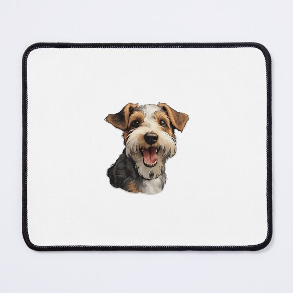 Item preview, Cute Smiling Wirehaired Fox Terrier Dog designed and sold by ReeHub.