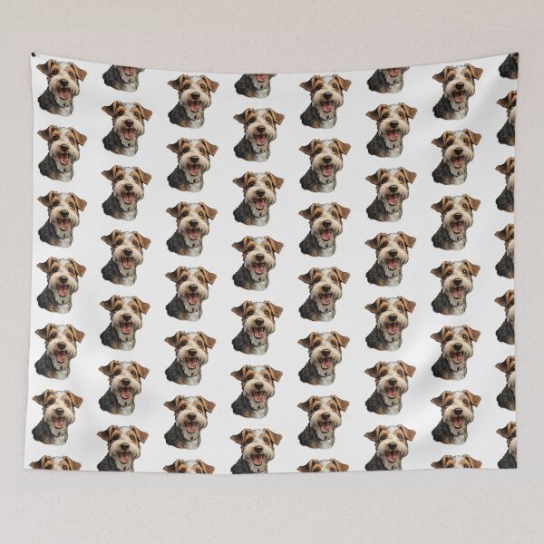 Item preview, Cute Smiling Wirehaired Fox Terrier Dog designed and sold by ReeHub.