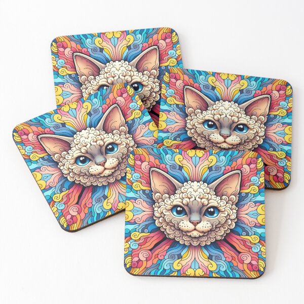Item preview, Vibrant Devon Rex  designed and sold by CharmStudio.