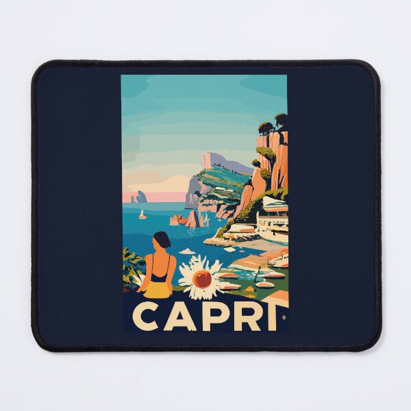 Item preview, A Vintage Travel Art of Capri - Italy  designed and sold by GoodOldVintage.