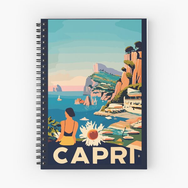 Item preview, A Vintage Travel Art of Capri - Italy  designed and sold by GoodOldVintage.