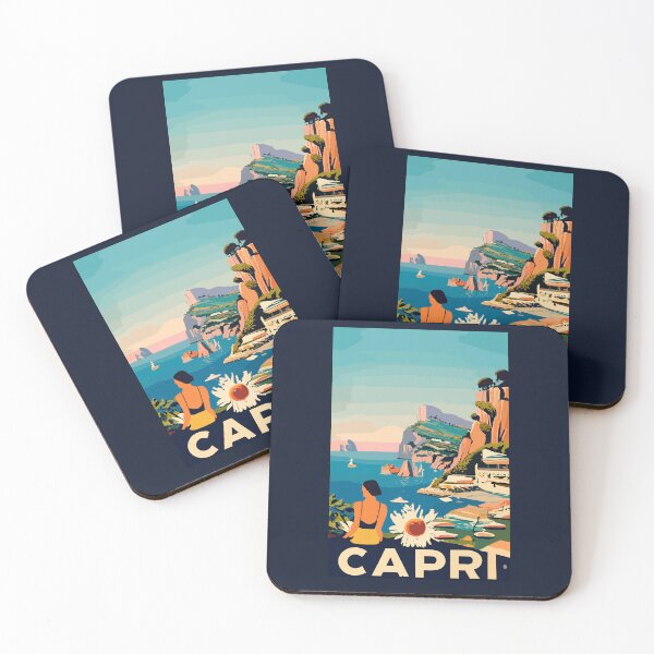 Item preview, A Vintage Travel Art of Capri - Italy  designed and sold by GoodOldVintage.