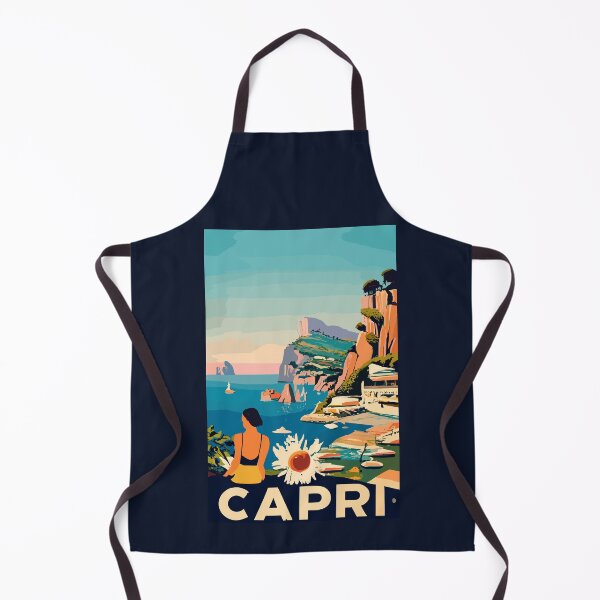 Item preview, A Vintage Travel Art of Capri - Italy designed and sold by GoodOldVintage.