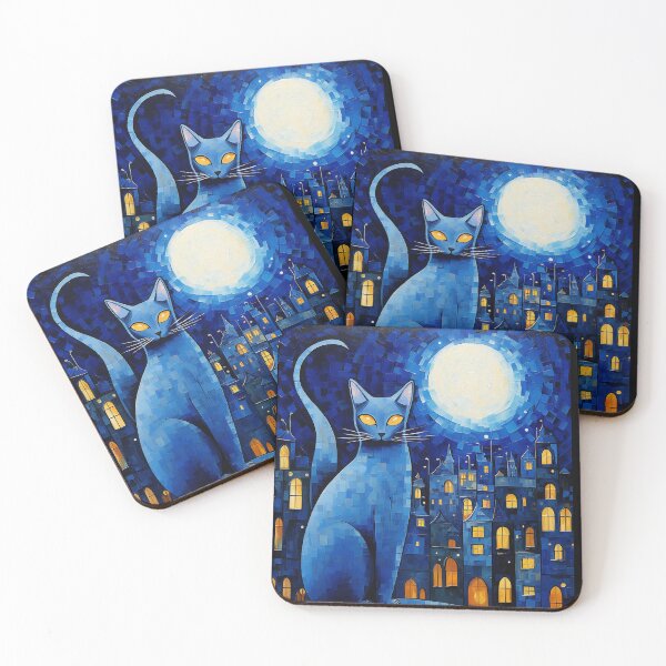 Item preview, Night Cat in the City designed and sold by 3po3.
