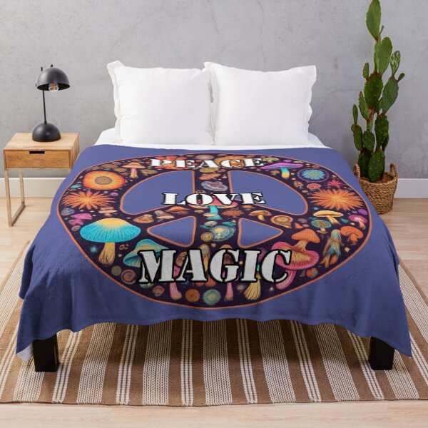 Item preview, Groovy 60s 70s Retro Peace Tee. Magic Mushroom Harmony designed and sold by leyfinder.