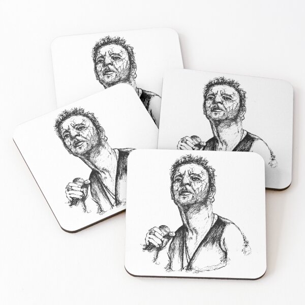 Aperçu de l'œuvre Pauvre Dave Gahan Noir Portrait Stylo Dessin Transparent créée et vendue par surmind.