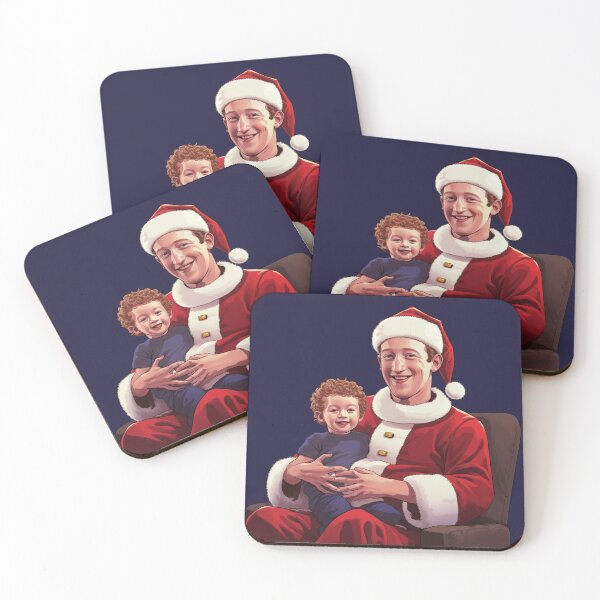 Item preview, Mark Zuckerberg Christmas Santa designed and sold by spiritedmuse.