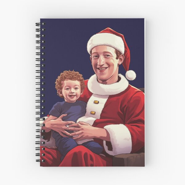 Item preview, Mark Zuckerberg Christmas Santa designed and sold by spiritedmuse.