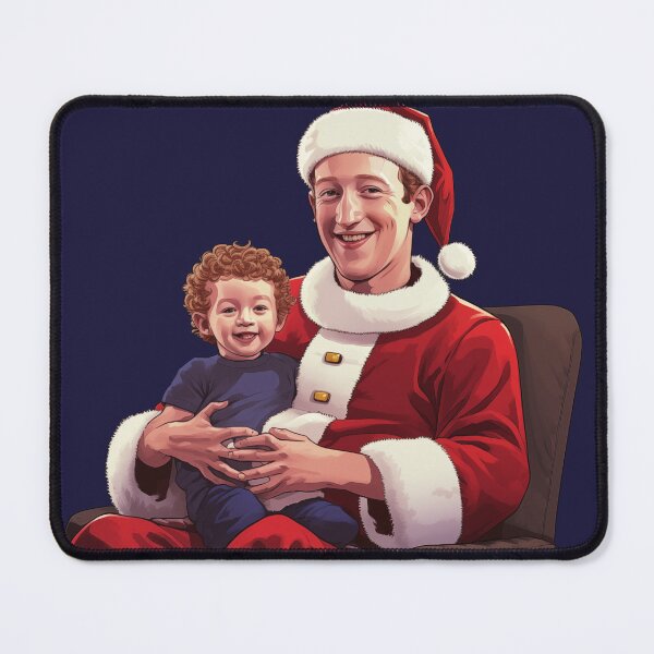 Item preview, Mark Zuckerberg Christmas Santa designed and sold by spiritedmuse.