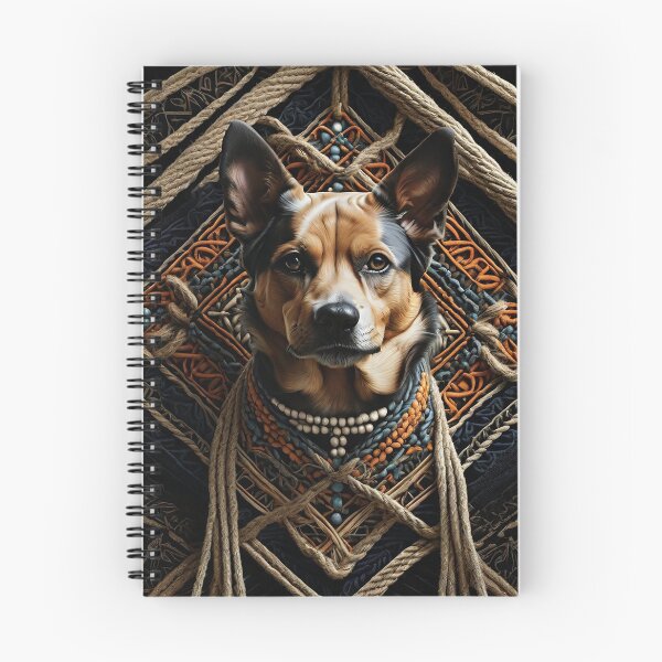 Item preview, Amazing vintage dog in rustic rope texture country style designed and sold by Carlos Gudino.
