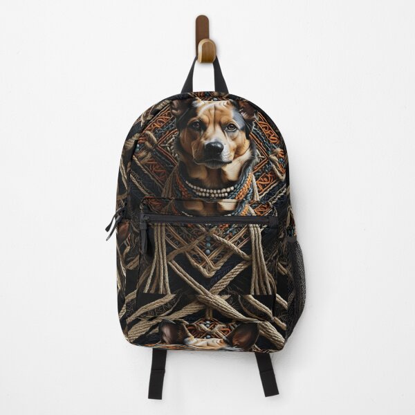 Item preview, Amazing vintage dog in rustic rope texture country style designed and sold by Carlos Gudino.