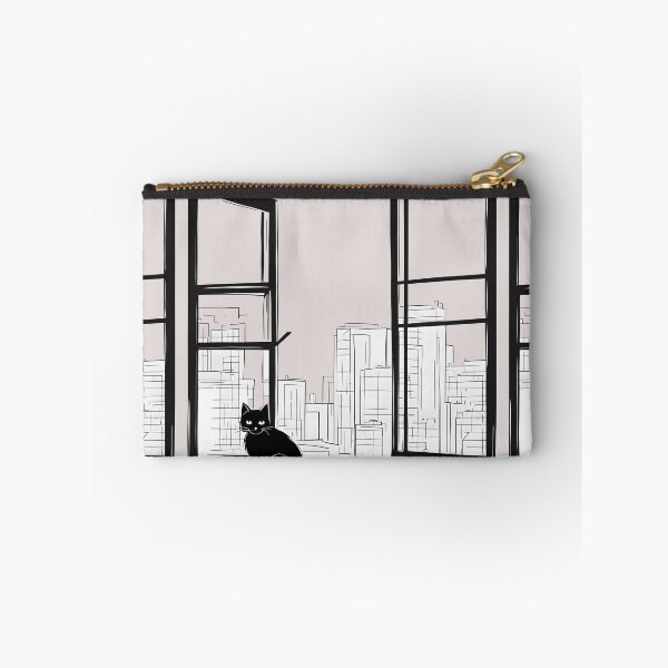 Item preview, Black cat in the window designed and sold by Catophile.