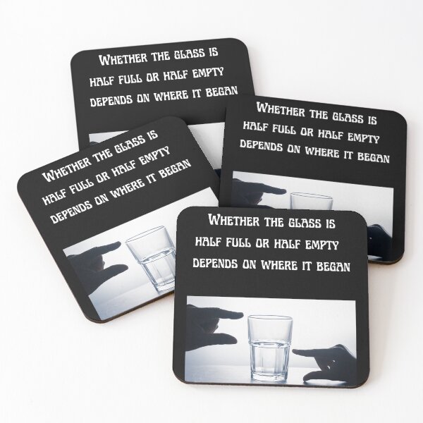 Item preview, Glass Half Full-White Background designed and sold by Trendi61.