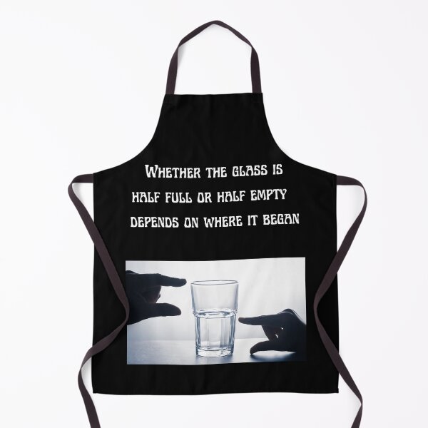 Item preview, Glass Half Full-White Background designed and sold by Trendi61.