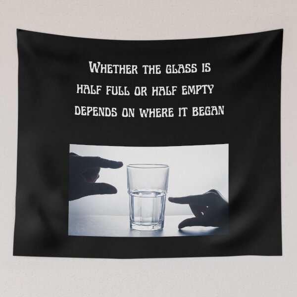 Item preview, Glass Half Full-White Background designed and sold by Trendi61.