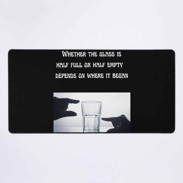 Item preview, Glass Half Full-White Background designed and sold by Trendi61.