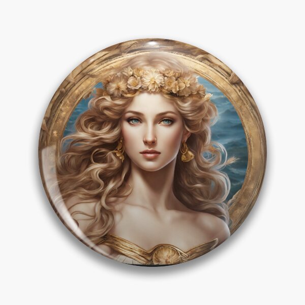 Item preview, Aphrodite Greek Goddess of Love and Beauty Drawing designed and sold by TheLocoShop.