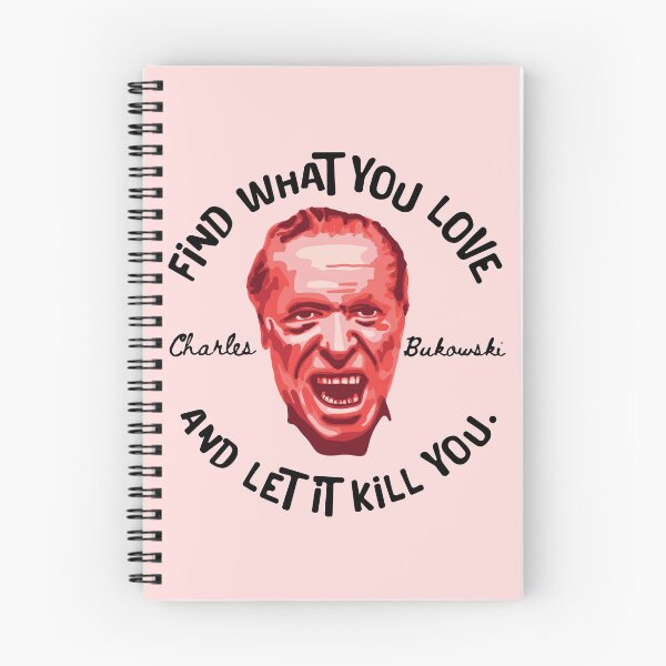 Item preview, Charles Bukowski Portrait and Quote designed and sold by Unhinged Heather.
