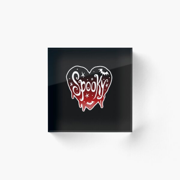 Item preview, Spooky Heart Sticker Red designed and sold by CosmicWitch616.