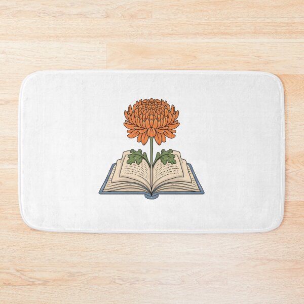 Item preview, Flowers Growing From Book | Light Orange Chrysanthemum designed and sold by CircinusStore.