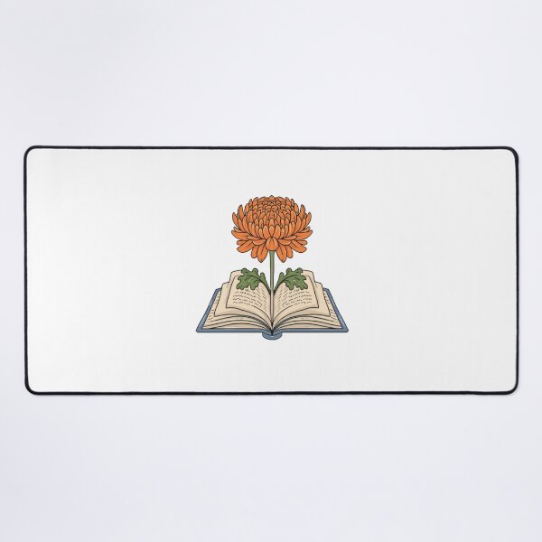 Item preview, Flowers Growing From Book | Light Orange Chrysanthemum designed and sold by CircinusStore.