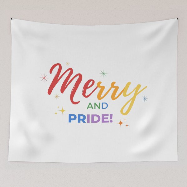 Item preview, Merry and pride Christmas designed and sold by CreativaNook.