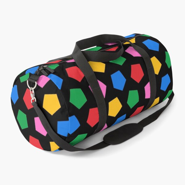 Item preview, Abstract print with multi-colored pentagons. designed and sold by Yaaaaay.