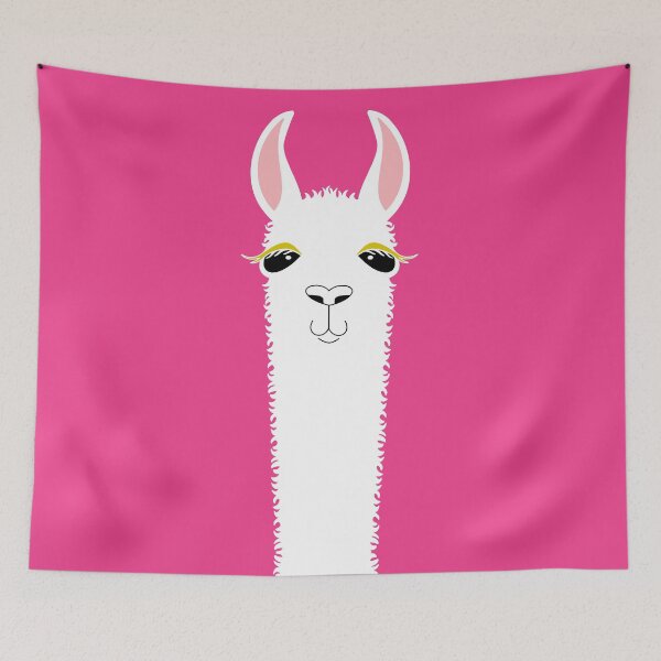 Item preview, ALPACA LLAMA ON HOT PINK designed and sold by Jean Gregory Evans.