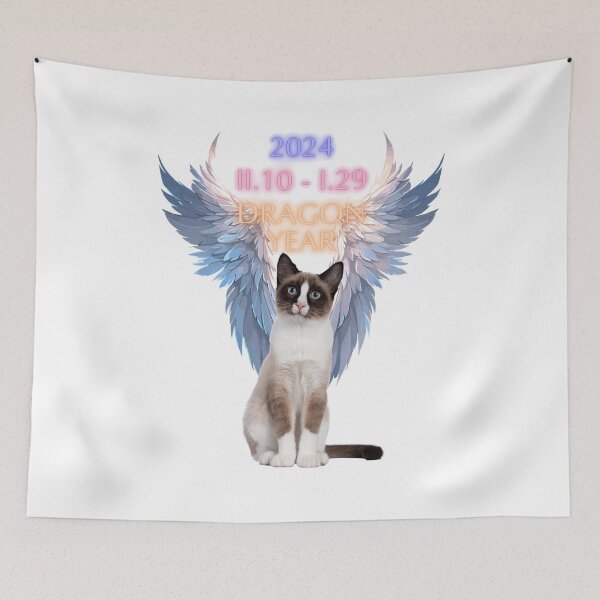 Item preview, 2024, DRAGON YEAR, II.10 - I.29, Black & White, cat designed and sold by Cerulean-Shop.