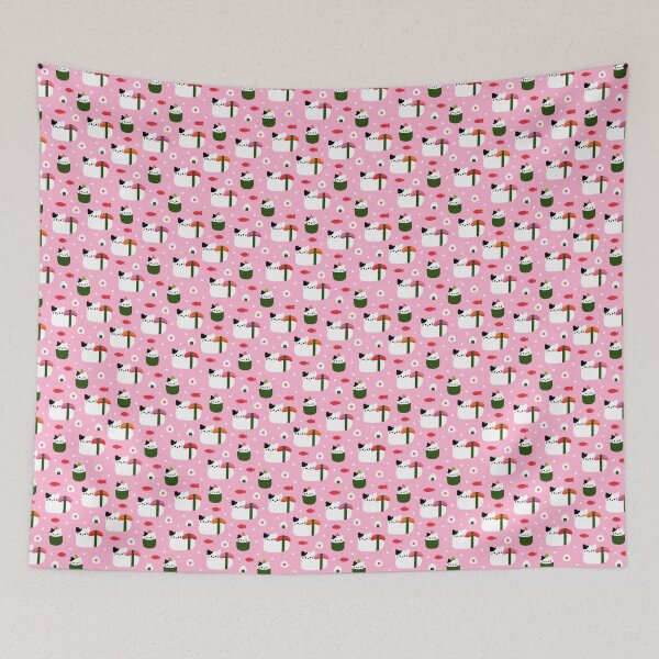 Item preview, Sushi Cat Party designed and sold by Peach Mochi.