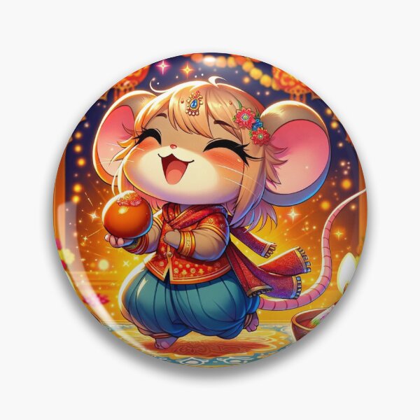 Item preview, Diwali Mouse with Gulab Jamun designed and sold by GingerLFranklin.