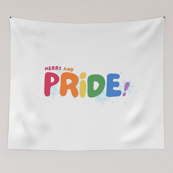 Item preview, Merry and pride Christmas lgbt+ designed and sold by CreativaNook.