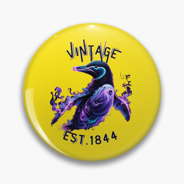 Item preview, Vintage Est. 1844 - Realistic Purple Smoke Great Auk designed and sold by Matt's Artificial Nature.