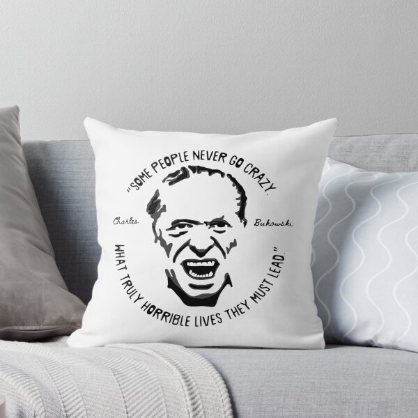 Item preview, Charles Bukowski Portrait and Quote designed and sold by Unhinged Heather.