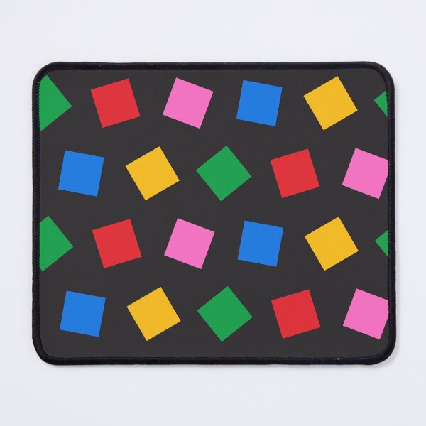 Aperçu de l'œuvre Imprimé abstrait avec des carrés colorés. créée et vendue par Yaaaaay.