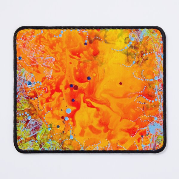 Item preview, Tangerine Dream swirls of orange and yellow with dots designed and sold by Deb  Breton.