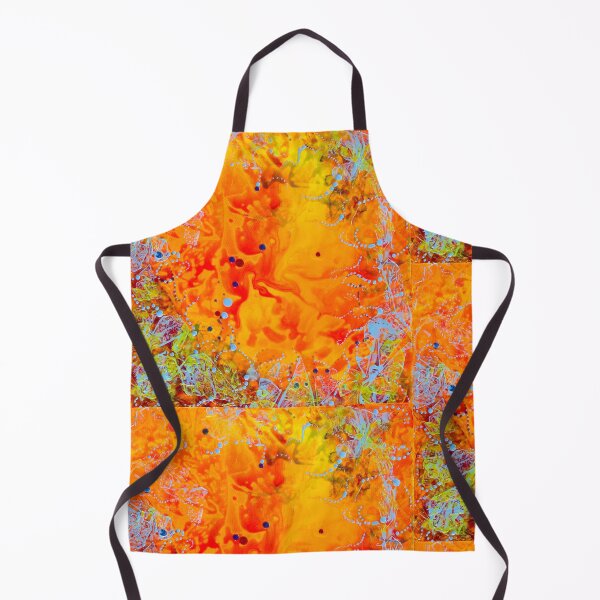 Item preview, Tangerine Dream swirls of orange and yellow with dots designed and sold by Deb  Breton.