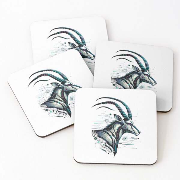 Item preview, Savannah Leaper - Cyber Antelope designed and sold by MrAI-Store.