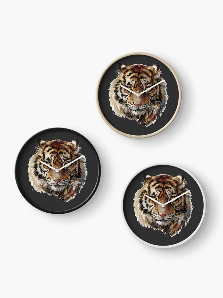 Thumbnail 3 of 4, Clock, Tiger designed and sold by Collection de trésors .