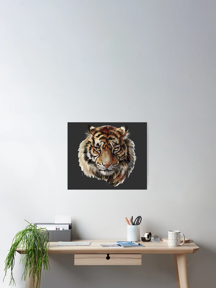 Thumbnail 2 of 3, Poster, Tiger designed and sold by Collection de trésors .