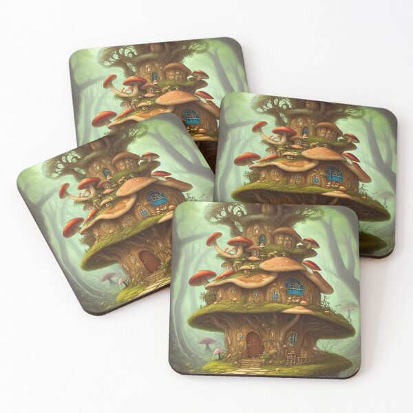 Item preview, mushroom house, kids, fun, childish, cheerful, cartoon, children, colorful designed and sold by Cyber Kids.