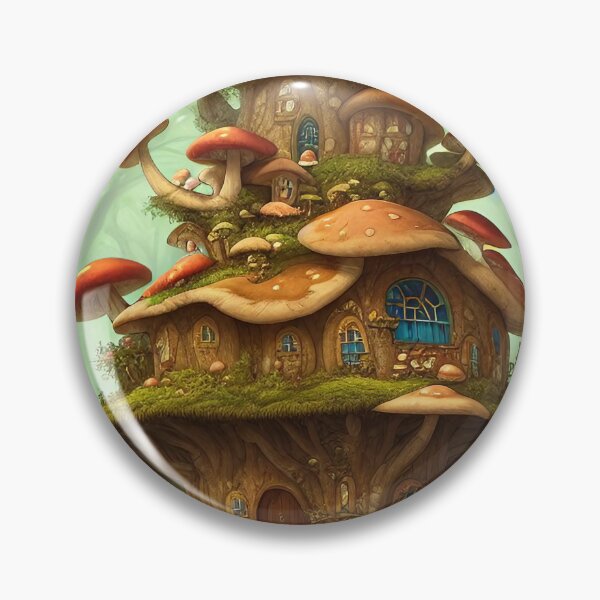 Item preview, mushroom house, kids, fun, childish, cheerful, cartoon, children, colorful designed and sold by Cyber Kids.