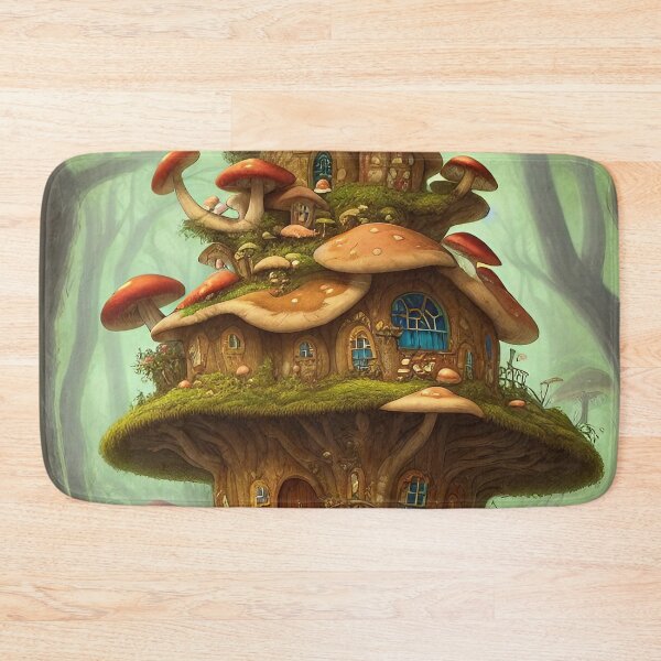 Item preview, mushroom house, kids, fun, childish, cheerful, cartoon, children, colorful designed and sold by Cyber Kids.