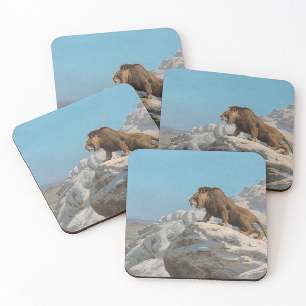 Item preview, Lion on the Watch  1885. Jean-Léon Gérôme designed and sold by MarigoldandLily.