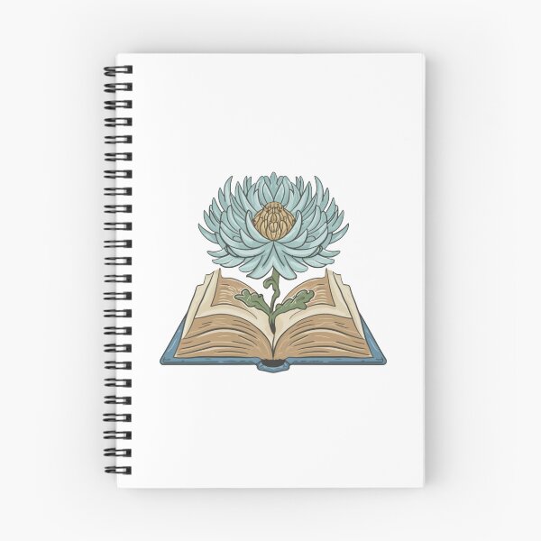 Item preview, Flowers Growing From Book | Light Blue Chrysanthemum | Little Blue Flowers S designed and sold by CircinusStore.