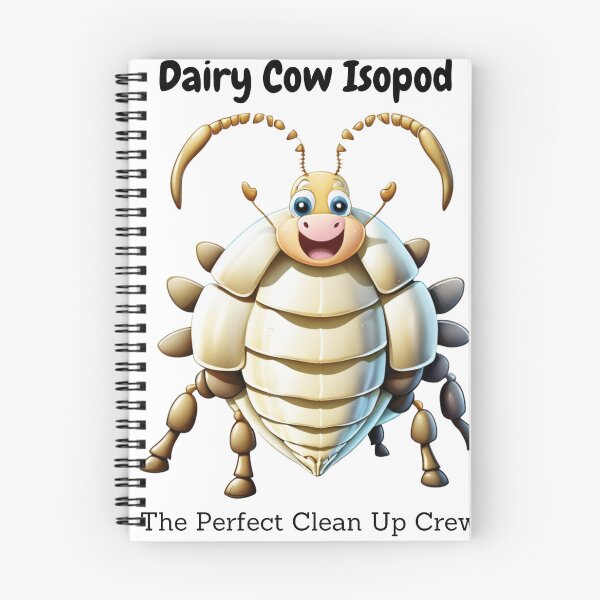 Item preview, Cute Dairy Cow Isopod designed and sold by noomnoi.