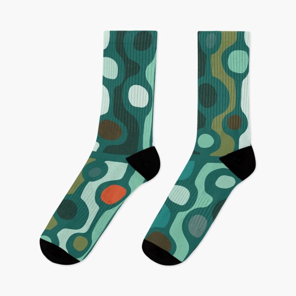 Item preview, Retro Blob-Latin Jazz-Fancy Pants Sox designed and sold by Annette Chabidon Studio.