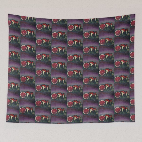 Item preview, Mushrooms at dusk designed and sold by fuchsartist.