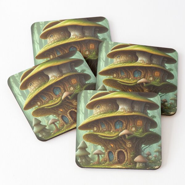 Item preview, mushroom house, kids, fun, childish, cheerful, cartoon, children, colorful designed and sold by Cyber Kids.